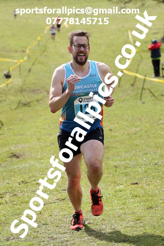 Masters men 2021 NECAA Cross Country Relays, Thornley Farm, Peterlee, Saturday, April 10th. Photo: David T. Hewitson/Sports for All Pics